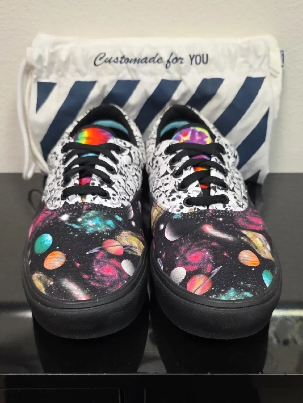 Vans Customs ComfyCush Era Galaxy Alien Skull Men 13 Women 14.5 New